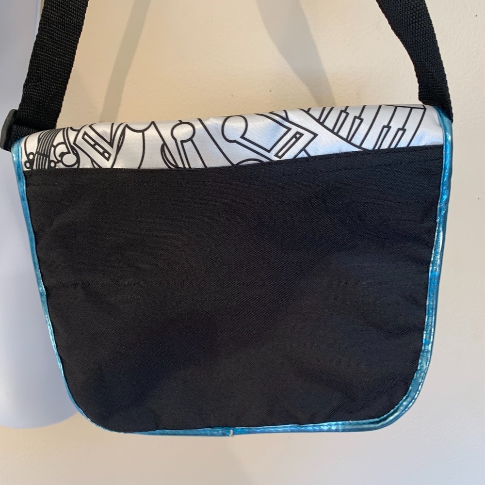 Reversible Sequin Purse / Headphone Case 10"x10" 12" drop strap - Picture 3 of 4